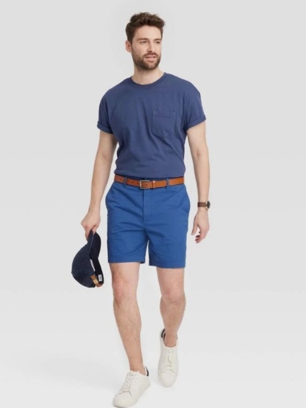 Goodfellow & Co. Men's Vintage BLUE Short Sleeve Pocket T-Shirt SZ SMALL